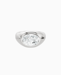 White Lab Diamond / Oval / 2.5ct
