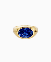 Royal Blue Lab Sapphire / Oval / 3ct