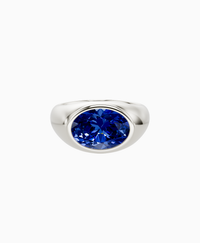 Royal Blue Lab Sapphire / Oval / 3ct
