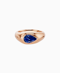 Royal Blue Lab Sapphire / Pear / 1ct