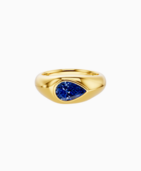 Royal Blue Lab Sapphire / Pear / 1ct