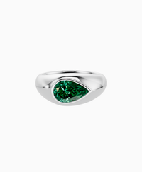 Heritage Bezel Signet Ring - 9K White Gold