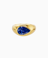 Royal Blue Lab Sapphire / Pear / 2ct
