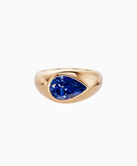 Royal Blue Lab Sapphire / Pear / 2ct