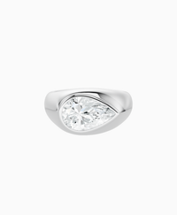 White Lab Diamond / Pear / 2.5ct