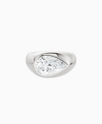 White Lab Diamond / Pear / 2.5ct