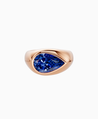 Royal Blue Lab Sapphire / Pear / 3ct