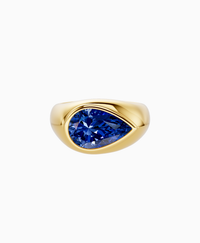 Royal Blue Lab Sapphire / Pear / 3ct