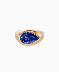 Royal Blue Lab Sapphire / Pear / 3ct