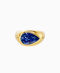 Royal Blue Lab Sapphire / Pear / 3ct